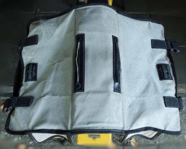 Fastrider canvas fietstassen (verkleurd), Fietsen en Brommers, Fietsaccessoires | Fietstassen, Gebruikt, Ophalen of Verzenden