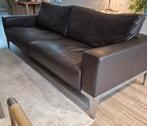 Lederen ruime 3- persoon bank, chocolade bruin, goede staat., Huis en Inrichting, Design, Driepersoons, Ophalen of Verzenden, Zo goed als nieuw