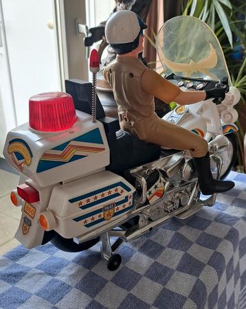 Vintage Speelgoed Politie Motor beschikbaar voor biedingen