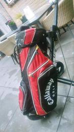 Callaway golftas bag+ Turfmaster Eco trolley zwart-rood-wit, Ophalen, Gebruikt, Tas, Callaway
