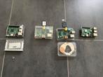 4x Raspberry 1, 2, 3 + behuizing + adapters + sd kaarten, Ophalen of Verzenden, Gebruikt