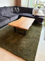 Olijfgroene tapijt te koop!, Ophalen, 150 tot 200 cm, 200 cm of meer, Zo goed als nieuw