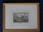 ets kleur kerk te Tiel ingekleurd, A. Rademaker, 18e eeuw, Antiek en Kunst, Kunst | Etsen en Gravures, Verzenden