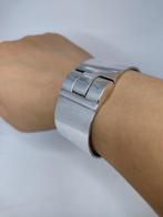 Zilveren Victoriaanse Manchet Armband, Sieraden, Tassen en Uiterlijk, Verzenden, Gebruikt, Zilver, Zilver