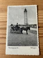 Ansichtkaart Noordwijk aan Zee, vuurtoren paard en wagen, Verzamelen, Zuid-Holland, Ophalen of Verzenden