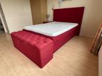 Elektrische Boxspring + nieuwe Topper incl Hocker, Ophalen, Verstelbaar, 140 cm, 200 cm