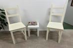Twee houten eetkamer stoelen, Ikea, simpel, wit, Ophalen, Gebruikt, Twee, Wit