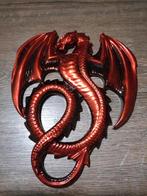 Handgemaakte Epoxy Draak - Rood/Zwart, Verzamelen, Beelden en Beeldjes, Ophalen of Verzenden, Nieuw, Fantasy