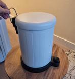 IKEA prullenbak pedaalemmer wit 4L – toilet/badkamer, netjes, Ophalen, Kunststof, Zo goed als nieuw, Minder dan 10 liter