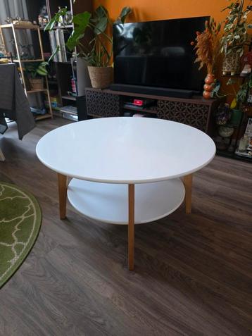 Witte salontafel rond