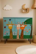 Unieke handgeschilderde commode, Huis en Inrichting, Kasten | Kledingkasten, Ophalen, Gebruikt, 100 tot 150 cm, 50 tot 100 cm