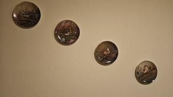 6 x Tirschenreuth "Unsere kleine vogelwelt' wandborden beschikbaar voor biedingen