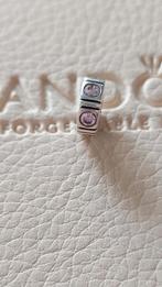 Originele Pandora zilveren bedel met rose steentjes, Sieraden, Tassen en Uiterlijk, Bedels, Pandora, Ophalen of Verzenden, Zo goed als nieuw