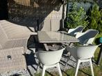 KANS: 4 tuinstoelen voor aan een buiten eettafel., Tuin en Terras, Tuinsets en Loungesets, Ophalen, Kunststof, Gebruikt, Stoel
