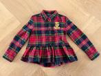 Ralph Lauren blouse ruit rood blauw groen maat 5 circa 110, Meisje, Overhemd of Blouse, Ophalen of Verzenden, Zo goed als nieuw