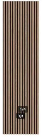 Wandpaneel Wandpanelen Bruin 270x60cm, Ophalen of Verzenden, Nieuw