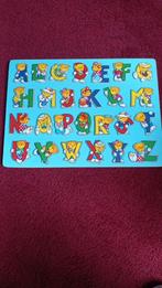 Houten Alfabet puzzel beren met letters, 10 tot 50 stukjes, Ophalen of Verzenden, Zo goed als nieuw