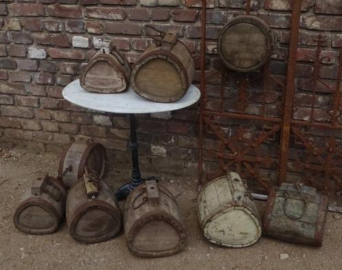 oude zinken vaatjes wijnvat snapsvaatje drankvat tonnetje, Antiek en Kunst, Curiosa en Brocante, Ophalen