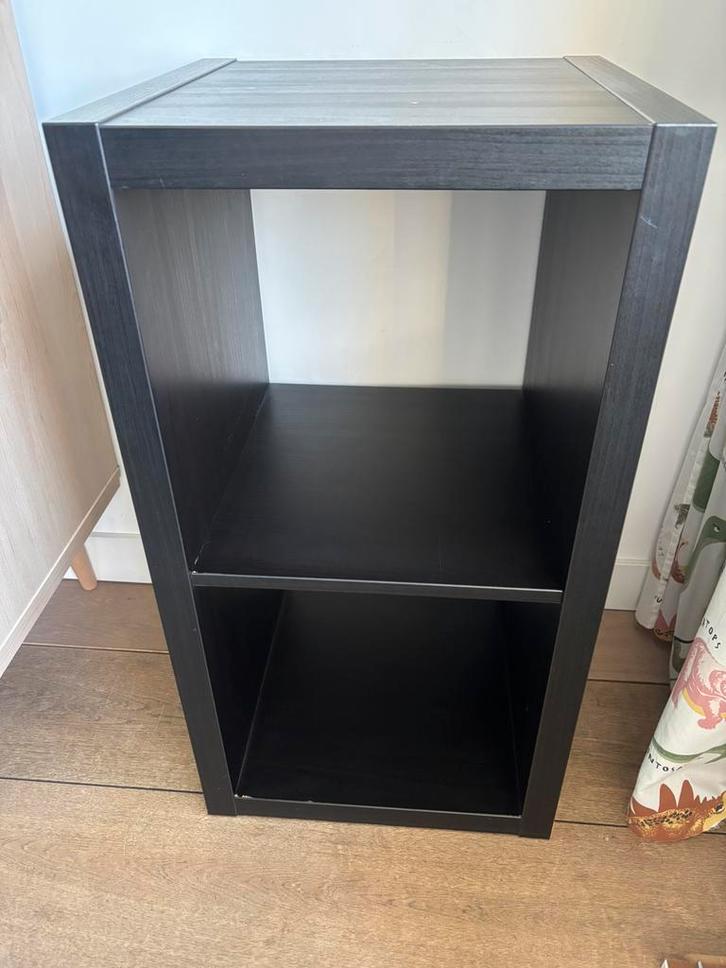 3 STUKS Ikea Kallax kast twee vakken, Huis en Inrichting, Kasten | Roldeurkasten en Archiefkasten, Gebruikt, Minder dan 100 cm
