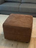 Hocker / poef bruin, Huis en Inrichting, Banken | Voetenbanken en Poefen, Ophalen, Zo goed als nieuw, 50 tot 75 cm, Vierkant
