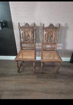 Oude antieke stoel / stoelen / retro  vintage  houtsnijwerk, Antiek en Kunst, Ophalen of Verzenden