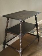 Antieke Bijzettafel met 2 Bladen, 45 tot 60 cm, Minder dan 55 cm, Gebruikt, Ophalen of Verzenden