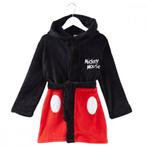 Mickey Mouse badjas coral fleece zwart maat 104/110, Nieuw, Jongen of Meisje, Ophalen of Verzenden, Disney