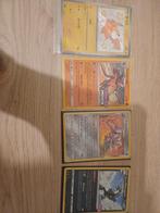 Pikachu, Galorian obstagoon, solgaleo en garchomp, Ophalen of Verzenden, Zo goed als nieuw, Meerdere kaarten, Foil