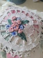 Hand gemaakt speldenkussen ringen kussen romantisch, Antiek en Kunst, Ophalen of Verzenden