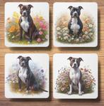 Amerikaanse Stafford Lente onderzetters met houder, Ophalen of Verzenden, Nieuw, Glas of Kopje