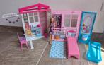 Barbie huis met pop inklapbaar Mattel COMPLEET EN ALS NIEUW, Kinderen en Baby's, Speelgoed | Poppenhuizen, Ophalen of Verzenden