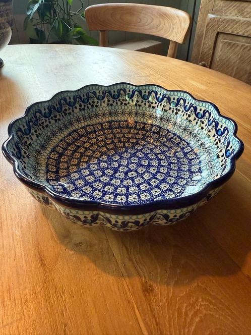 Bunzlau schaal met ribbelrand Marrakesh, Huis en Inrichting, Keuken | Servies, Zo goed als nieuw, Schaal of Schalen, Overige stijlen