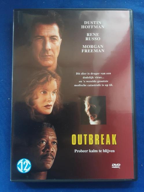 Outbreak "Morgan Freeman, Dustin Hoffman", Cd's en Dvd's, Dvd's | Actie, Zo goed als nieuw, Actie, Alle leeftijden, Verzenden