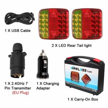 Draadloze verlichtingsset LED 12-24V Aanhanger verlichting beschikbaar voor biedingen