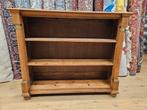 Antieke eiken empire boekenkast, Huis en Inrichting, Kasten | Boekenkasten, Info@SlatsAntiek.nl, Met plank(en), 100 tot 150 cm