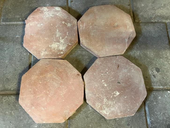 Zeldzame oude plavuizen Echt - Pannenfabriek Limburg, Doe-het-zelf en Verbouw, Vloerdelen en Plavuizen, Gebruikt, Plavuizen, Minder dan 50 cm