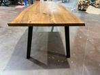 Walnoten boomstamtafel 250x100, Ophalen, Nieuw, Vijf personen of meer, Rechthoekig