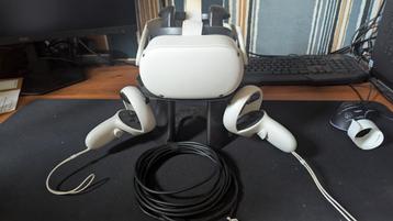 Oculus Quest 2 – 64GB + Link Kabel + Standaard beschikbaar voor biedingen