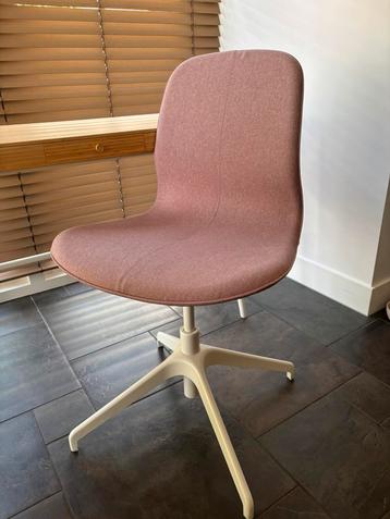 Bureaustoel Ikea Langfjall roze zgan! beschikbaar voor biedingen