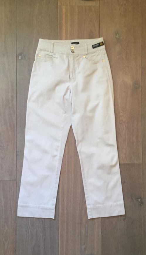Rosner naturel broek met straight legs en hoge taille; 34/36, Kleding | Dames, Broeken en Pantalons, Zo goed als nieuw, Maat 34 (XS) of kleiner