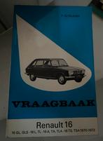 Vraagbaak Renault 16, Ophalen of Verzenden