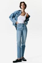 H&M slim straight high ankle jeans denim broek nieuw maat 50, Kleding | Dames, Ophalen of Verzenden, Zo goed als nieuw, Blauw