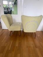 2X cocktail fauteuils,  vintage, jaren 50'., Ophalen, Hout, Gebruikt, Minder dan 75 cm
