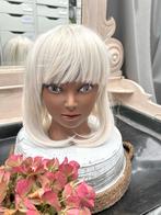 Mannequin Hoofd met Pruik - Prachtig - beide nieuw, Antiek en Kunst, Curiosa en Brocante, Ophalen of Verzenden
