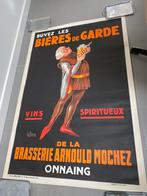 Reclame poster Bieres de Garde gesigneerd Le Clercq 1930, Verzamelen, Posters, Gebruikt, Ophalen of Verzenden, A1 t/m A3, Rechthoekig Staand