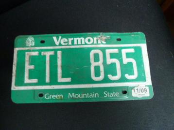 Kentekenplaat licenseplate Vermont 2 USA