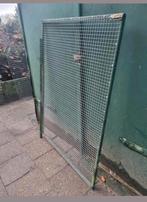 2 x groen gecoate aluminium voliere deurtjes., Dieren en Toebehoren, Vogels | Hokken en Kooien, Ophalen, Zo goed als nieuw, Aluminium