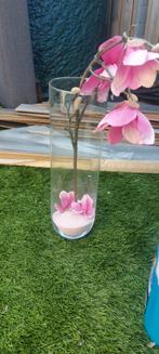 vaas met deco, Ophalen, Overige kleuren, Glas, Minder dan 50 cm