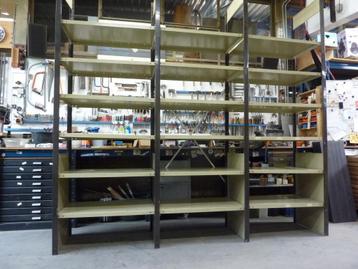 Zware stalen stelling 60cm diep / set legbordstelling / Rek beschikbaar voor biedingen