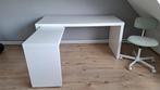 Bureau met uittrekbaar blad IKEA (Serie MALM), Huis en Inrichting, Bureaus, Ophalen, Zo goed als nieuw